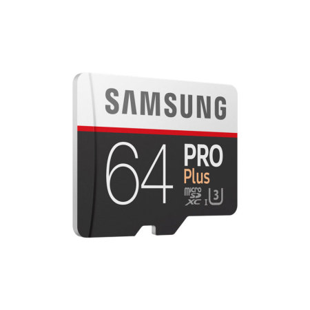 Samsung 64GB MicroSDXC PRO Plus Memory Card w/ SD Adapter - Class 10