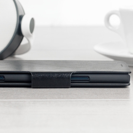 Olixar Leather-Style Sony Xperia XZ Premium Wallet Stand Case - Black