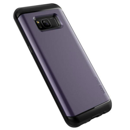 VRS Design Thor Waved Samsung Galaxy S8 Plus Wallet Case Tasche in Orchid Grau