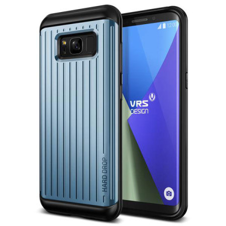 VRS Design Thor Waved Samsung Galaxy S8 Plus Wallet Case Tasche in Blaue Koralle