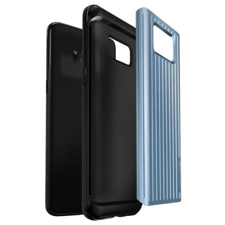 VRS Design Thor Waved Samsung Galaxy S8 Plus Wallet Case Tasche in Blaue Koralle