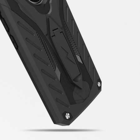 Zizo Static Motorola Moto G5 Plus Tough Skal & Visningsstativ - Svart