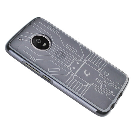 Cruzerlite Bugdroid Circuit Motorola Moto G5 Plus Case - Clear
