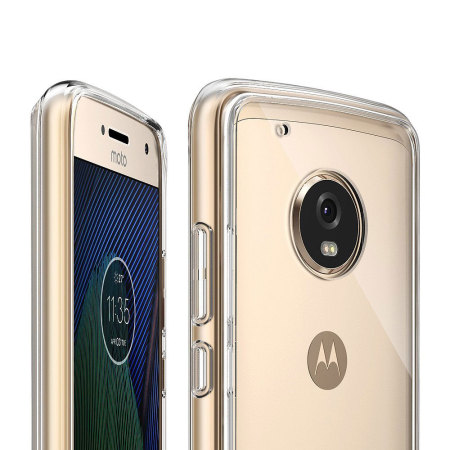 Funda Motorola Moto G5 Plus Rearth Ringke Fusion - Transparente