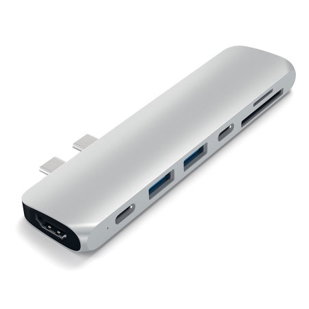 Hub USB-C Satechi Multiport Pro HDMI 4K & adaptateur USB – Argent