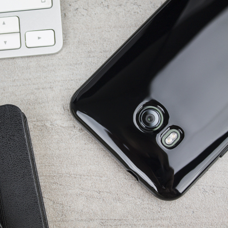 Olixar FlexiShield HTC U11 Gel Case - Solid Black