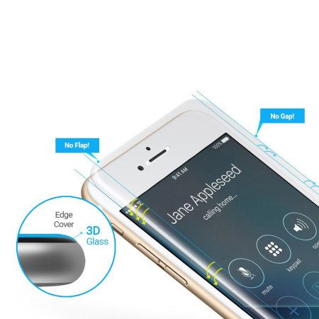 Whitestone Dome Glas iPhone 8 /7 Plus Vollabdeckender DisplaySchutz