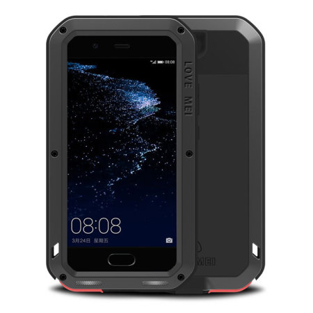 Love Mei Powerful Huawei P10 Plus Protective Deksel - Sort