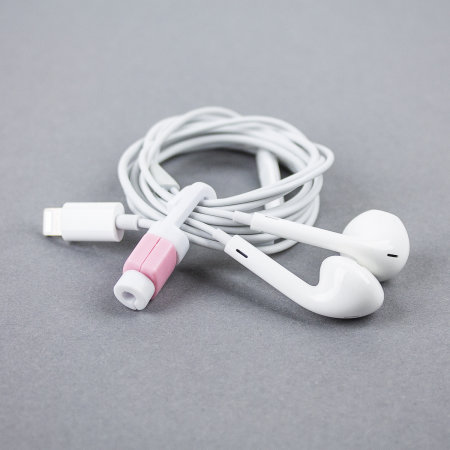 Link+ Universal Cable Manager & Protector - White / Pink