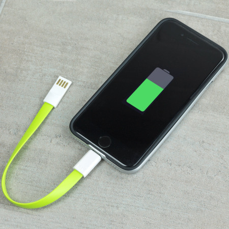 STK Short Lightning Magnetic Charge and Sync Cable - Green