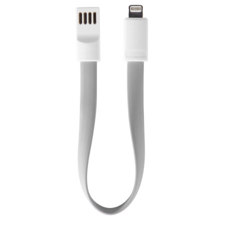 STK Short Lightning Magnetic Charge and Sync Cable - Grey