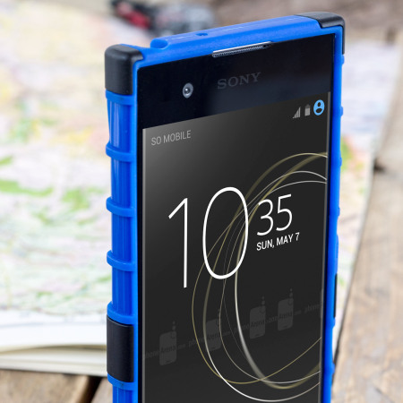Coque Sony Xperia XA1 Olixar ArmourDillo protectrice – Bleue