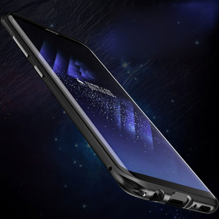 Luphie Blade Sword Samsung Galaxy S8 Aluminium Bumper Skal - Svart