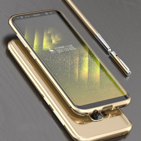 Luphie Blade Sword Samsung Galaxy S8 Aluminium Bumper Case - Gold