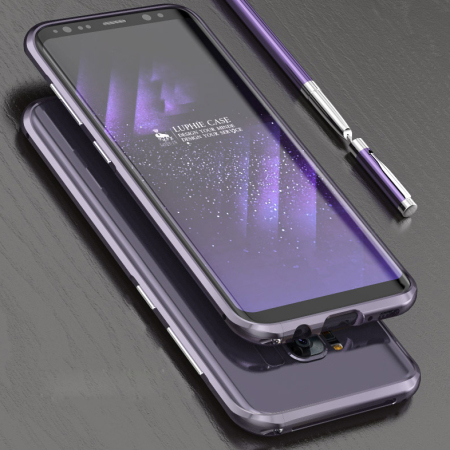 Luphie Blade Sword Samsung Galaxy S8 Aluminium Bumper Case - Orchid Grey