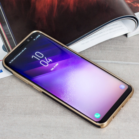 Olixar Makamae Lederlook Samsung Galaxy S8 Case - Zwart