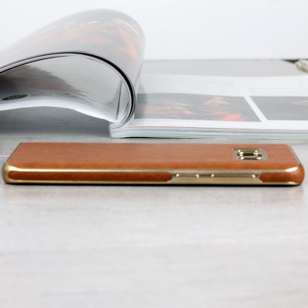 Olixar Makamae Leather-Style Samsung Galaxy S8 Case - Brown