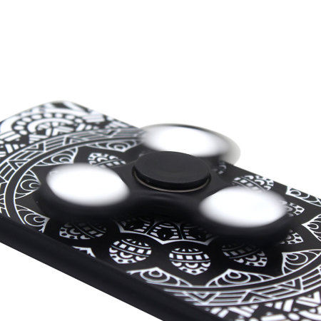 Olixar iPhone 8 / 7 Plus Case with Fidget Spinner - Black / White