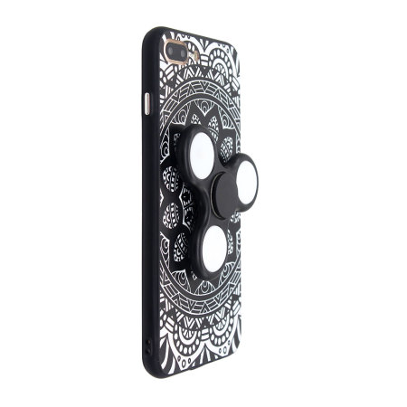 Olixar iPhone 7 Plus Fidget Spinner Case - Zwart / Wit