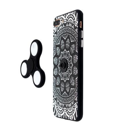 Olixar iPhone 7 Plus Fidget Spinner Case - Zwart / Wit