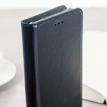 Olixar Genuine Leather HTC U11 Executive Plånboksfodral - Svart