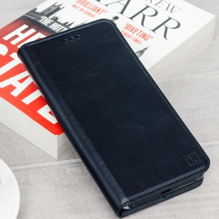 Olixar Genuine Leather HTC U11 Executive Wallet Case - Black