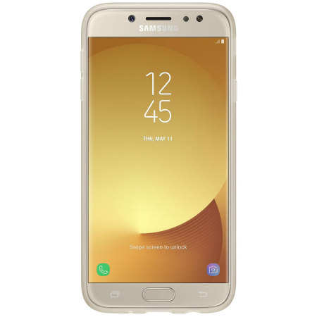 Funda Oficial Samsung Galaxy J5 2017 Jelly - Oro