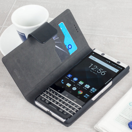 Olixar Blackberry KeyONE WalletCase Tasche in Schwarz
