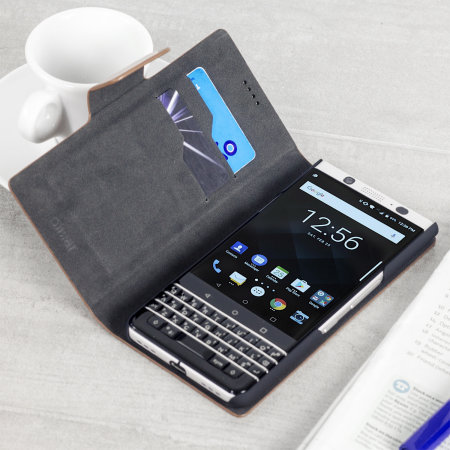 Olixar Leather-Style Blackberry KeyONE Suojakotelo - Ruskea