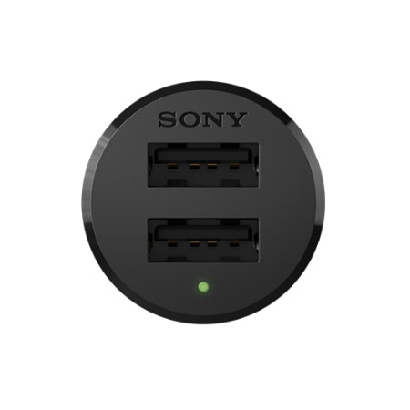 Official Sony AN430 Dual USB 2.4A Car Charger w/ USB-C Cable - Black