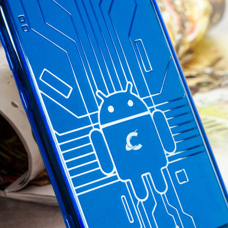 Cruzerlite Bugdroid Circuit Sony Xperia XZ Premium Case - Blue
