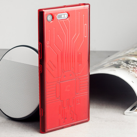 Cruzerlite Bugdroid Circuit Sony Xperia XZ Premium Case - Red