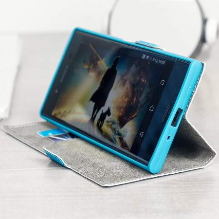 Funda Sony Xperia XZ Premium Olixar Low Profile Estilo Cartera - Azul