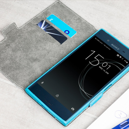 Funda Sony Xperia XZ Premium Olixar Low Profile Estilo Cartera - Azul