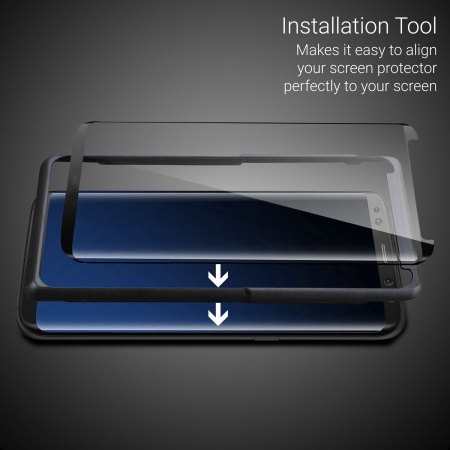 Olixar Galaxy S8 Plus EasyFit Case Compatible Glass Screen Protector
