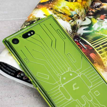 Cruzerlite Bugdroid Circuit Sony Xperia XZ Premium Case - Green
