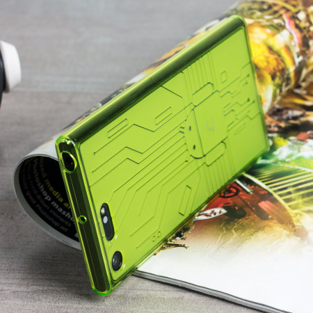 Cruzerlite Bugdroid Circuit für Sony Xperia XZ Premium Hülle Grün