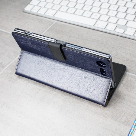 Hansmare Calf Sony XZ Premium Plånboksfodral - Mörkblå
