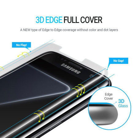 Whitestone Dome Glass Galaxy S7 Edge Full Cover Screen Protector