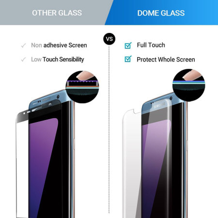 Protection d'écran Galaxy S7 Edge Whitestone Dome Glass Full Cover