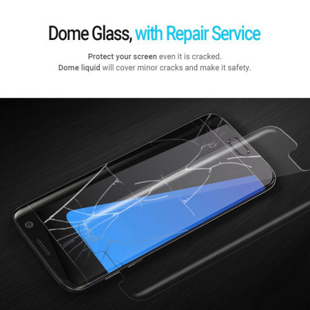 Whitestone Dome Glass Galaxy S7 Edge Full Cover Screen Protector