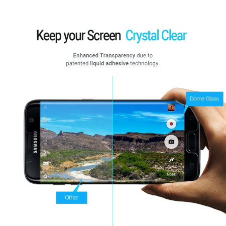 Protection d'écran Galaxy S7 Edge Whitestone Dome Glass Full Cover