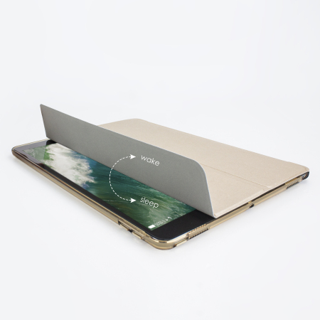 Housse iPad Pro 10.5 Folding Stand Smart - Or / Transparent
