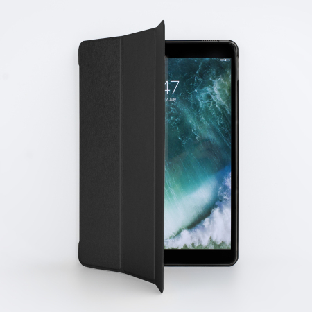 Housse iPad Pro 10.5 Folding Stand Smart - Noir / Transparent