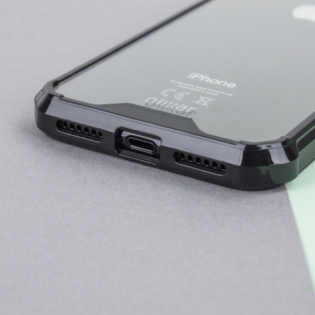 Olixar ExoShield Tough Snap-on iPhone X Case  - Black / Clear