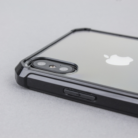 Olixar ExoShield Tough Snap-on iPhone X Case  - Black / Clear