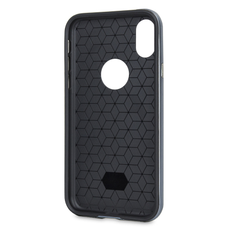 Funda iPhone X Olixar X-Duo - Fibra Carbono Gris