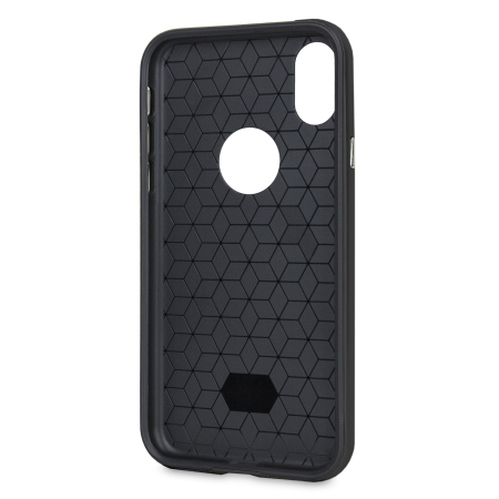 Olixar X-Duo iPhone X Hülle in Carbon Fibre Jet Black