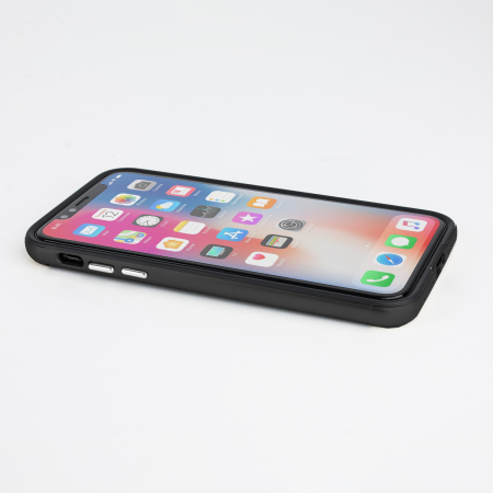 Olixar X-Duo iPhone X Deksel – Karbonfiber Sort