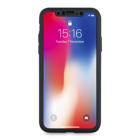 Olixar X-Trio Full Cover iPhone X Deksel - Sort